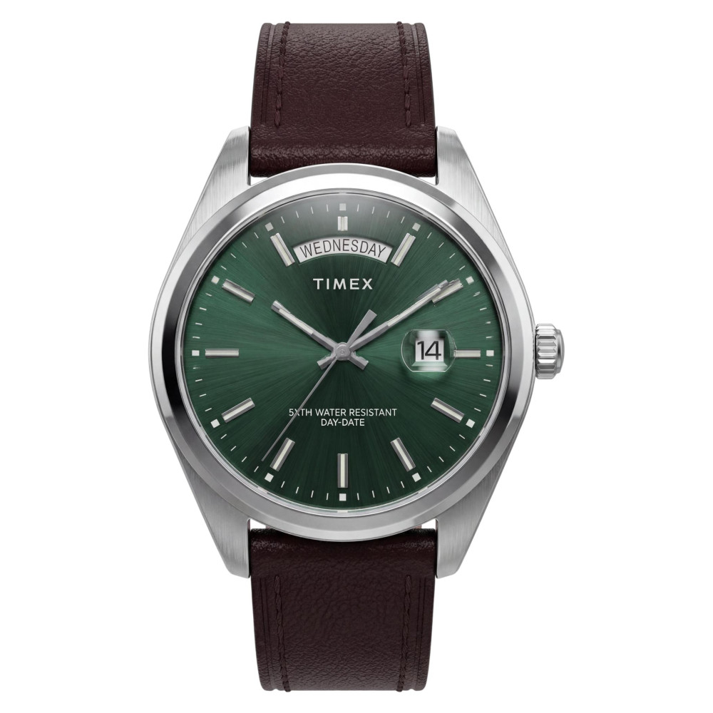 Timex TWG068800 Day-Date 41mm Leather Strap Set - zegarek męski 1