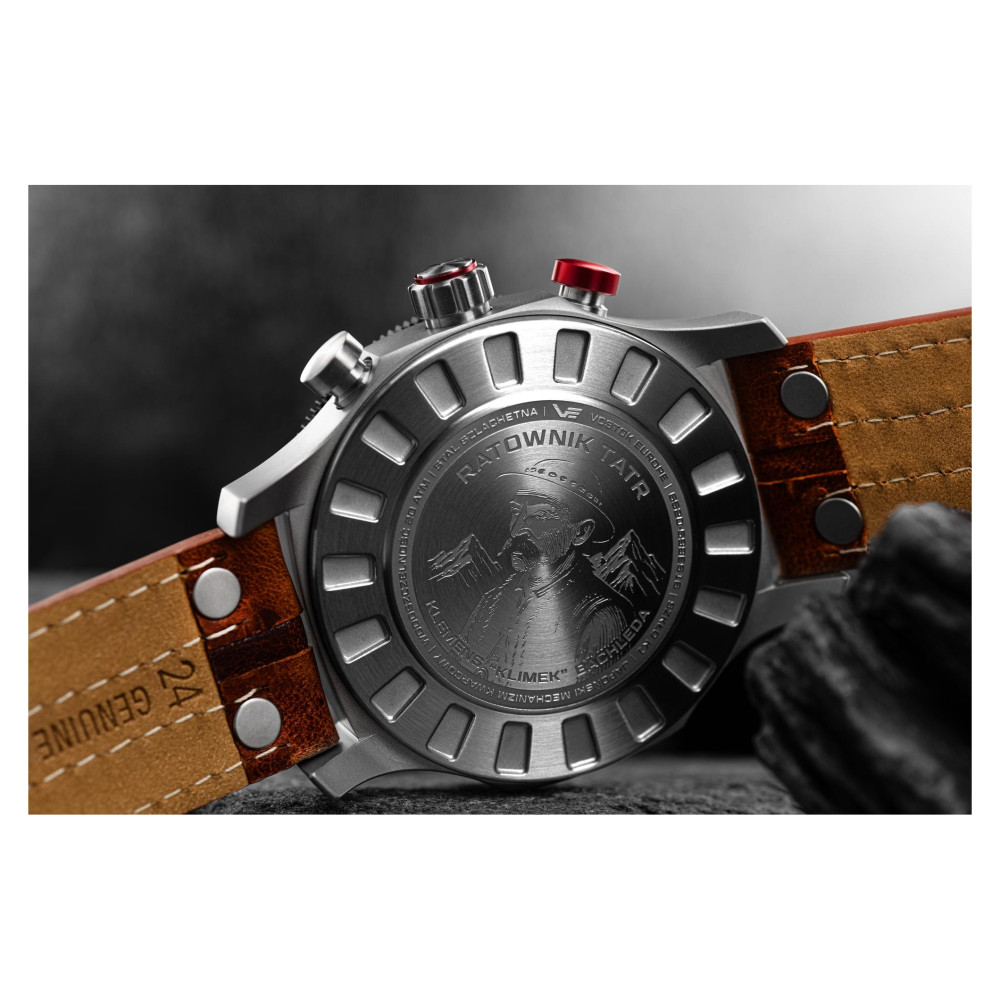 Vostok Europe 6S20-598ES16 Expedition 48mm Ratownik Tatr Klemens Klimek Bachleda Limited Edition - [ - zegarek męski 9
