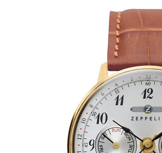 Zeppelin 7039-1 LZ129 Hindenburg Quartz Moonphase - zegarek damski 4