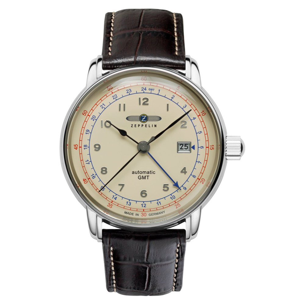 Zeppelin 7668-5 LZ126 Los Angeles Automatic Dual Time - zegarek męski 1