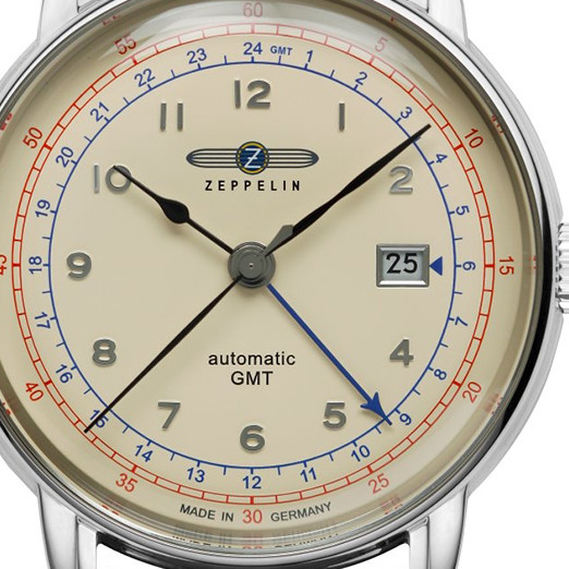 Zeppelin 7668-5 LZ126 Los Angeles Automatic Dual Time - zegarek męski 2