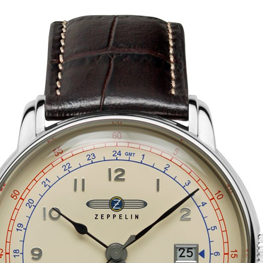 Zeppelin 7668-5 LZ126 Los Angeles Automatic Dual Time - zegarek męski 3