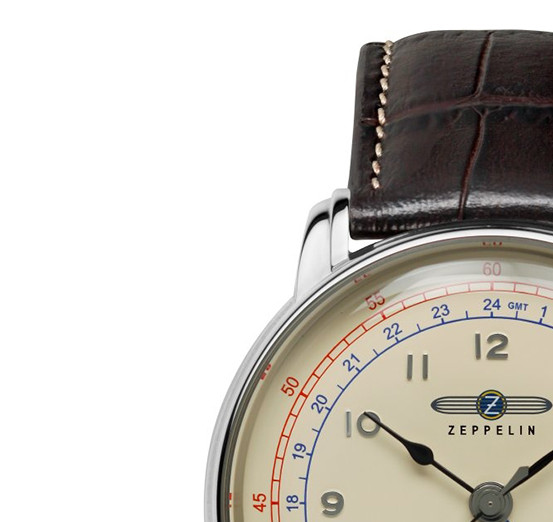Zeppelin 7668-5 LZ126 Los Angeles Automatic Dual Time - zegarek męski 4