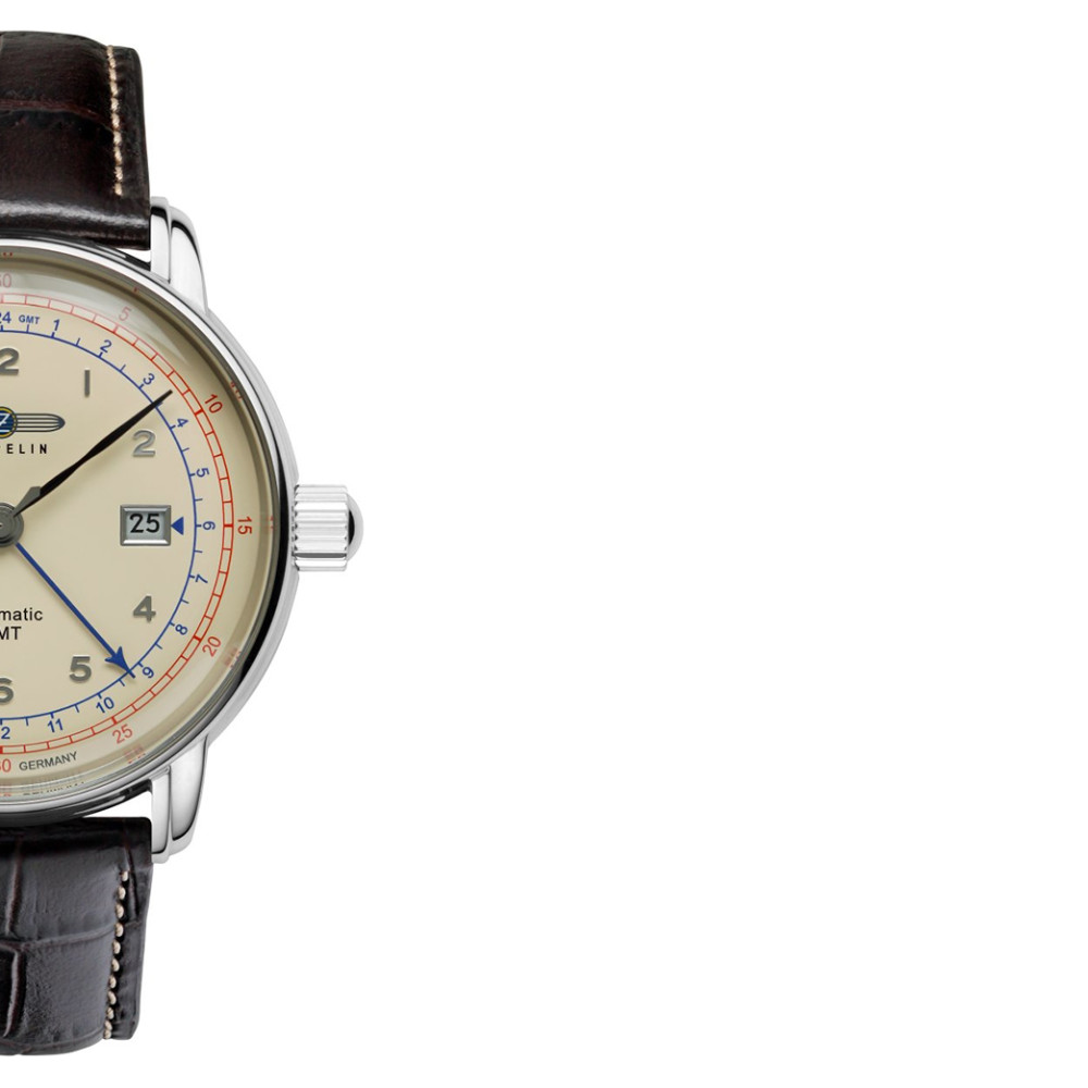 Zeppelin 7668-5 LZ126 Los Angeles Automatic Dual Time - zegarek męski 6