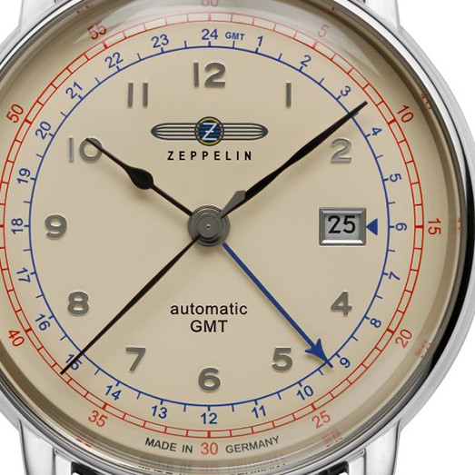 Zeppelin 7668M-5 LZ126 Los Angeles Automatic Dual Time - zegarek męski 2