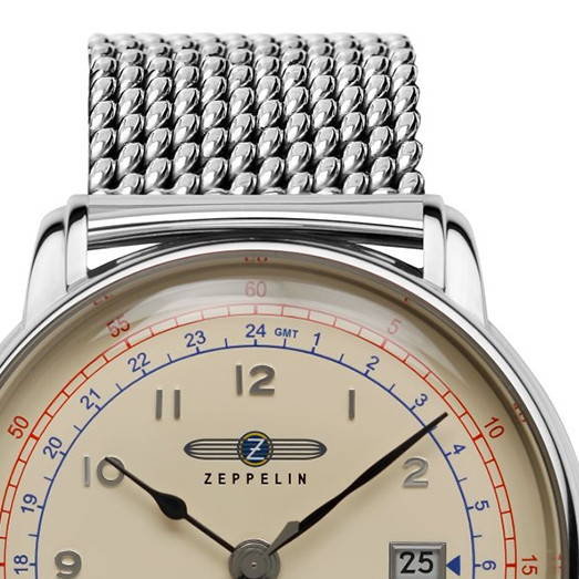 Zeppelin 7668M-5 LZ126 Los Angeles Automatic Dual Time - zegarek męski 3