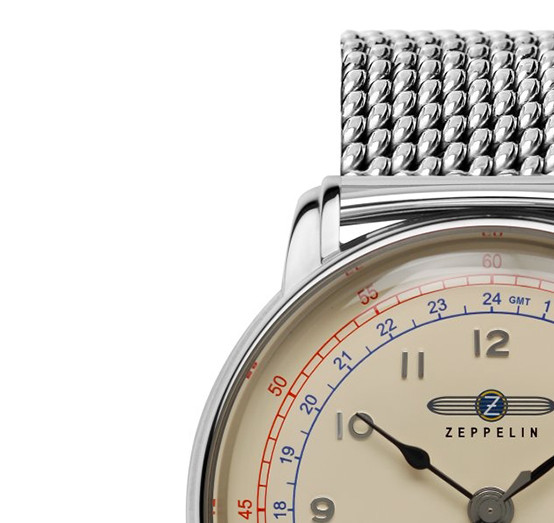 Zeppelin 7668M-5 LZ126 Los Angeles Automatic Dual Time - zegarek męski 4