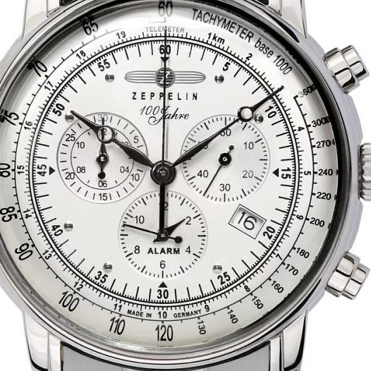 Zeppelin 7680MB1 100 Years Zeppelin Quartz Chrono - zegarek męski 2