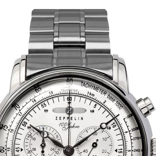 Zeppelin 7680MB1 100 Years Zeppelin Quartz Chrono - zegarek męski 3