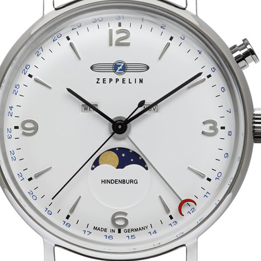Zeppelin 8076M-1 LZ129 Hindenburg Quartz Moonphase - zegarek męski 2