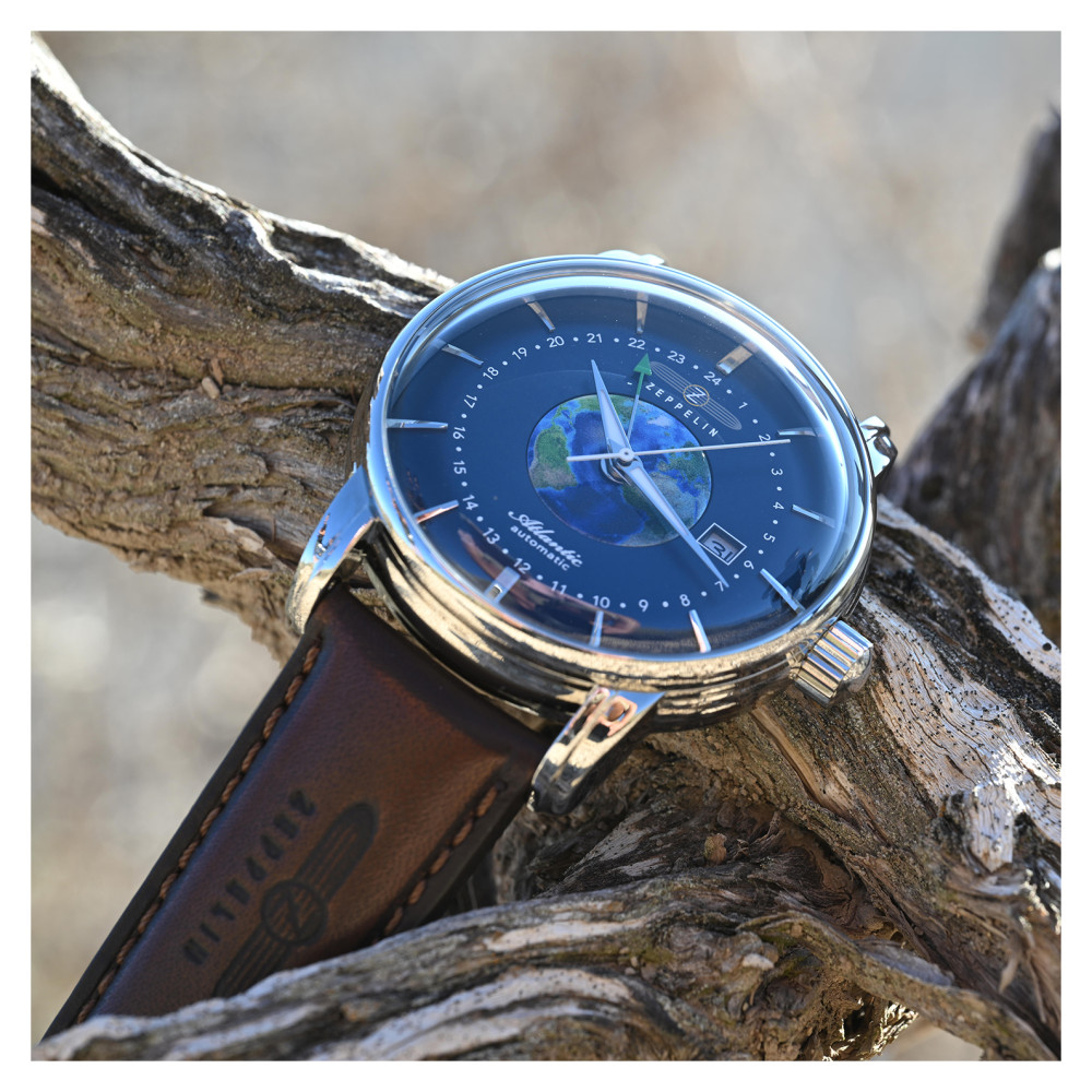 Zeppelin 8468-3 Atlantic Automatic GMT - zegarek męski 8