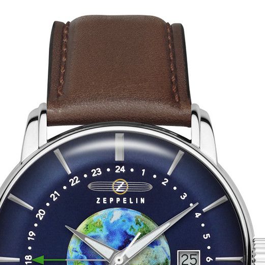 Zeppelin 8468-3 Atlantic Automatic GMT - zegarek męski 3