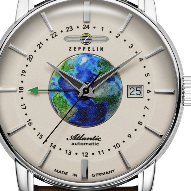 Zeppelin 8468-5 Atlantic Automatic GMT - zegarek męski 2
