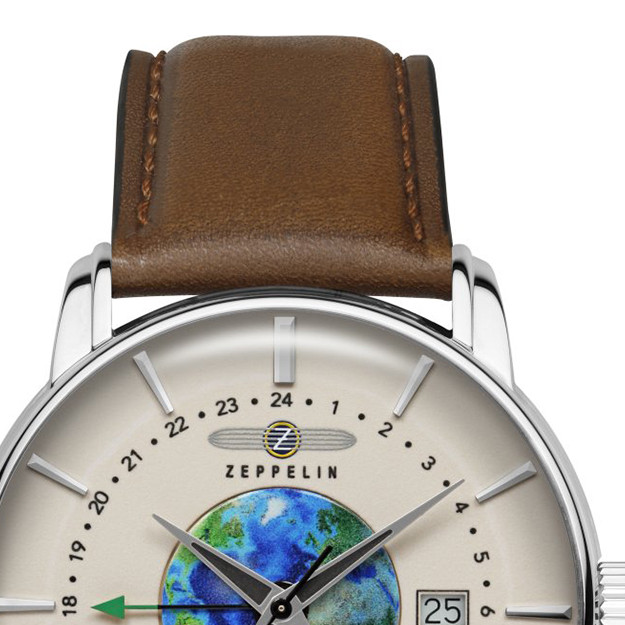 Zeppelin 8468-5 Atlantic Automatic GMT - zegarek męski 3