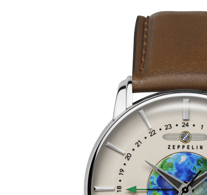 Zeppelin 8468-5 Atlantic Automatic GMT - zegarek męski 4