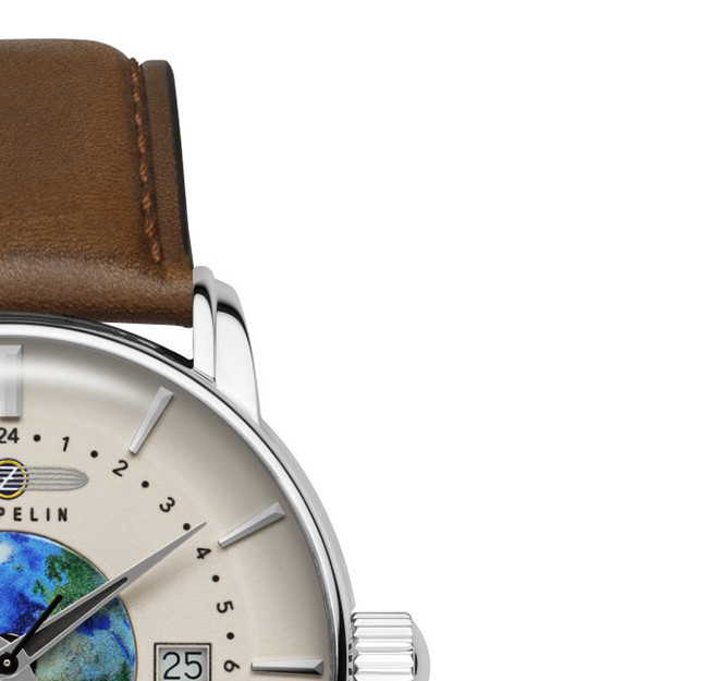 Zeppelin 8468-5 Atlantic Automatic GMT - zegarek męski 5