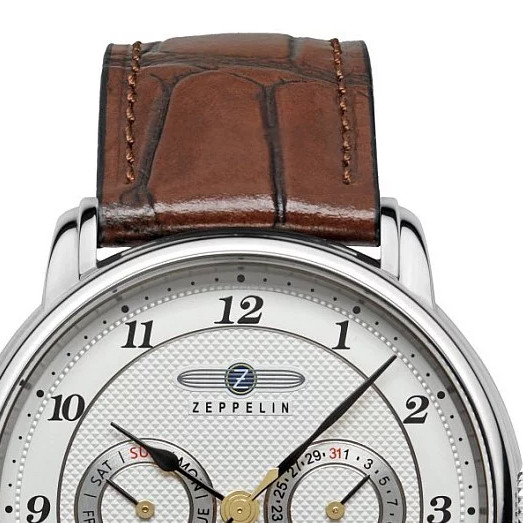 Zeppelin 85361 Friedrichshafen Day-Date Moonphase - zegarek męski 3