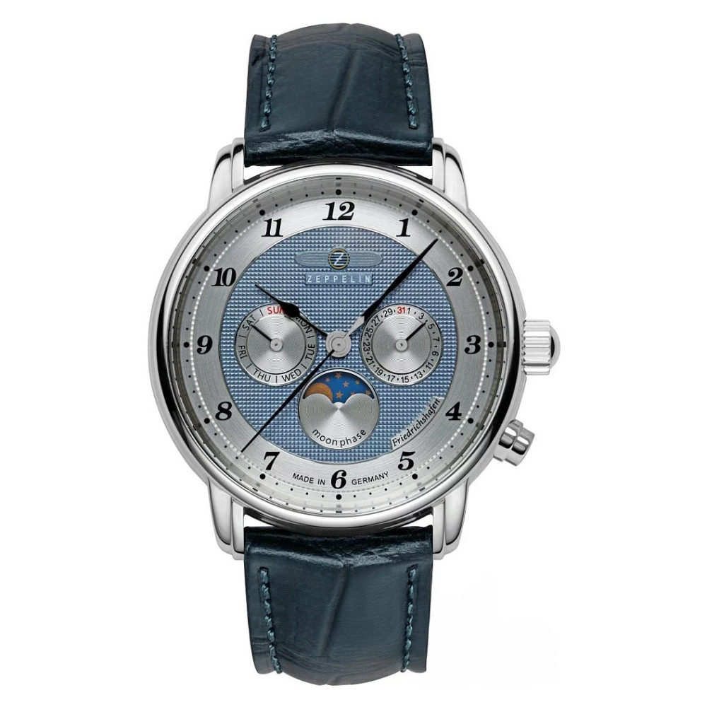 Zeppelin 85363 Friedrichshafen Day-Date Moonphase - zegarek męski 1