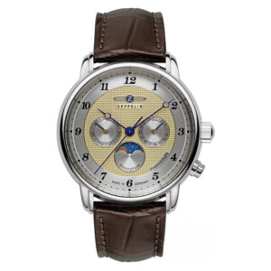 Zeppelin 85365 Friedrichshafen Day-Date Moonphase - zegarek męski