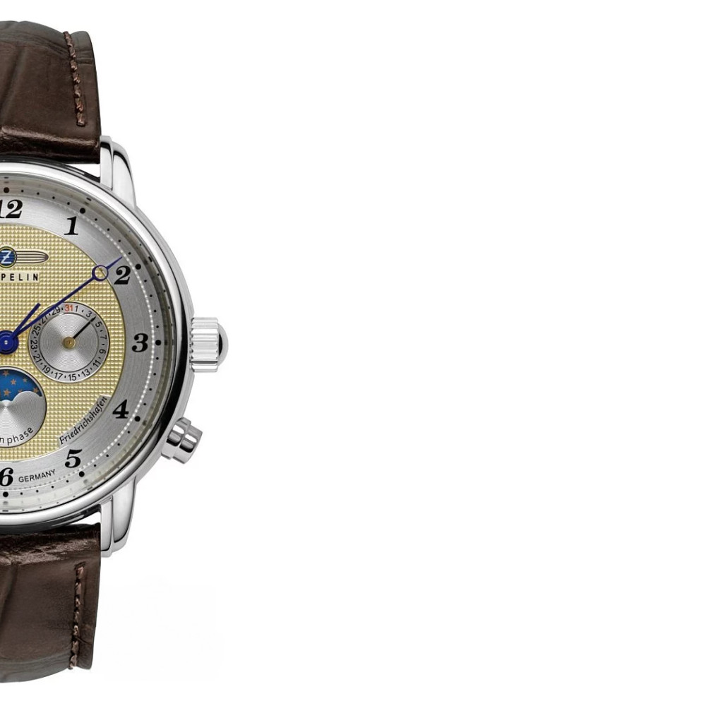 Zeppelin 85365 Friedrichshafen Day-Date Moonphase - zegarek męski 6