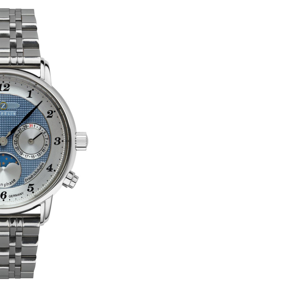 Zeppelin 8537M3 Quartz Moonphase - zegarek męski 6