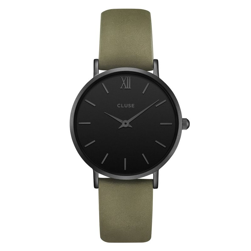 Cluse Minuit Full Black Olive Green CL30007 1