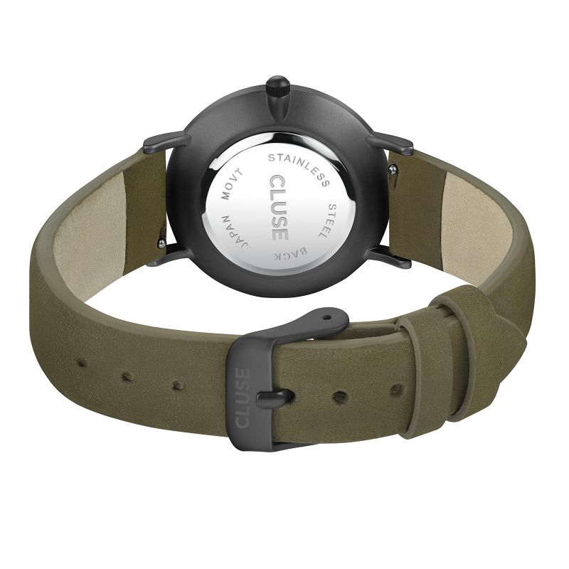 Cluse Minuit Full Black Olive Green CL30007 7