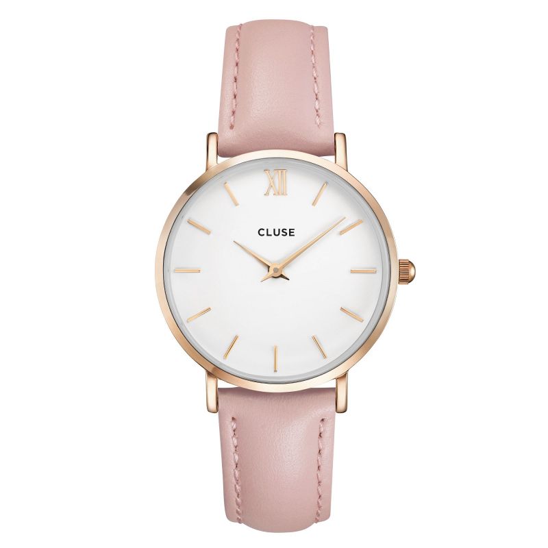 Cluse Minuit Rose Gold WhitePink CL30001 1