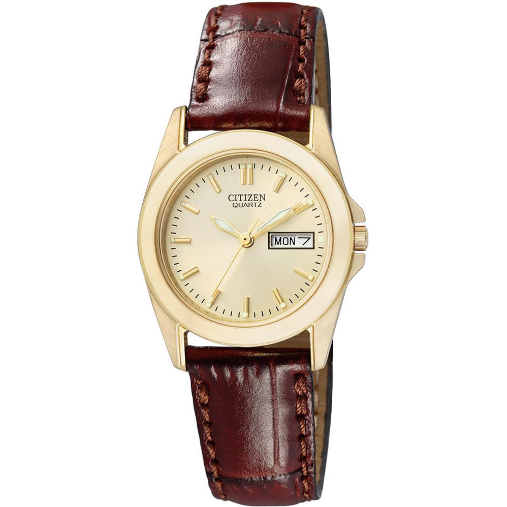 CITIZEN LEATHER EQ056203PE 1