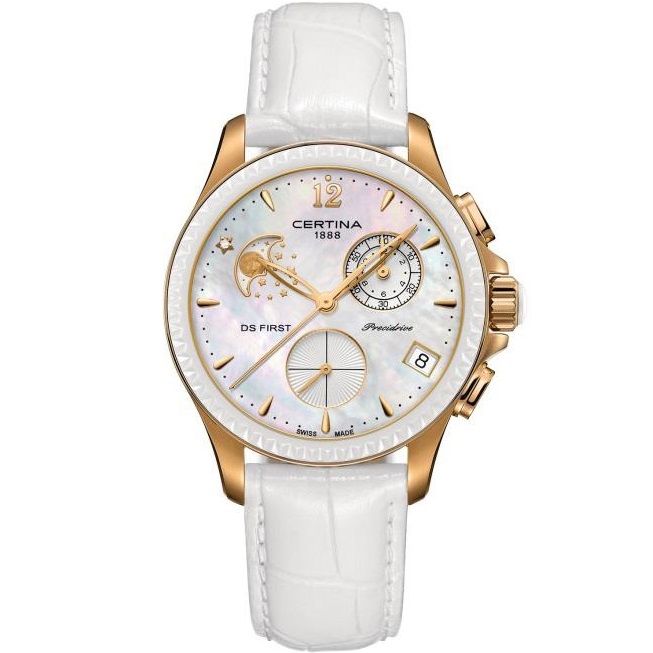 Certina DS First Lady Ceramic Chrono Moonphase C0302503610600 1