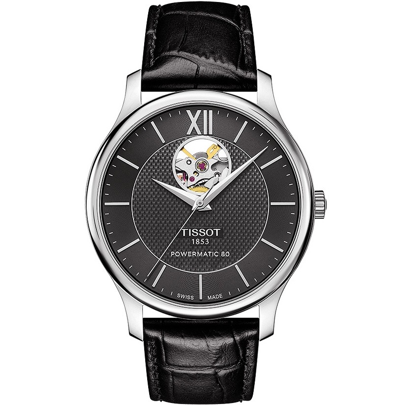 Tissot Tradition Automatic Open Heart T0639071605800 1